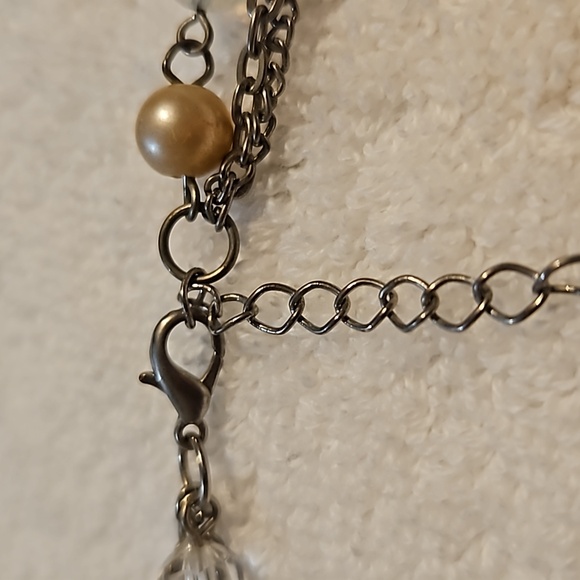 #0017 Triple strand necklace faux? Pearls - Picture 5 of 6